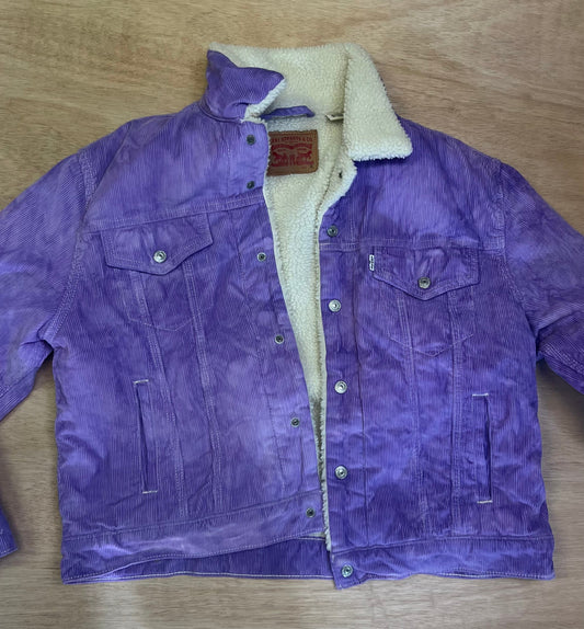 Purple Corduroy Saturn Jacket W-XL