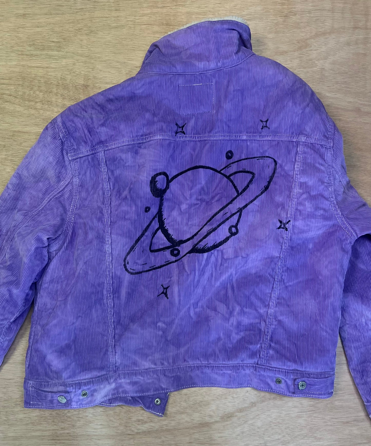 Purple Corduroy Saturn Jacket W-XL