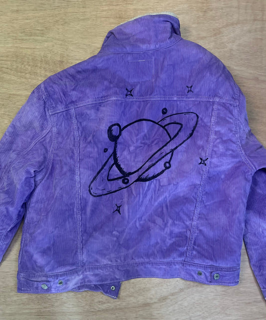 Purple Corduroy Saturn Jacket W-XL