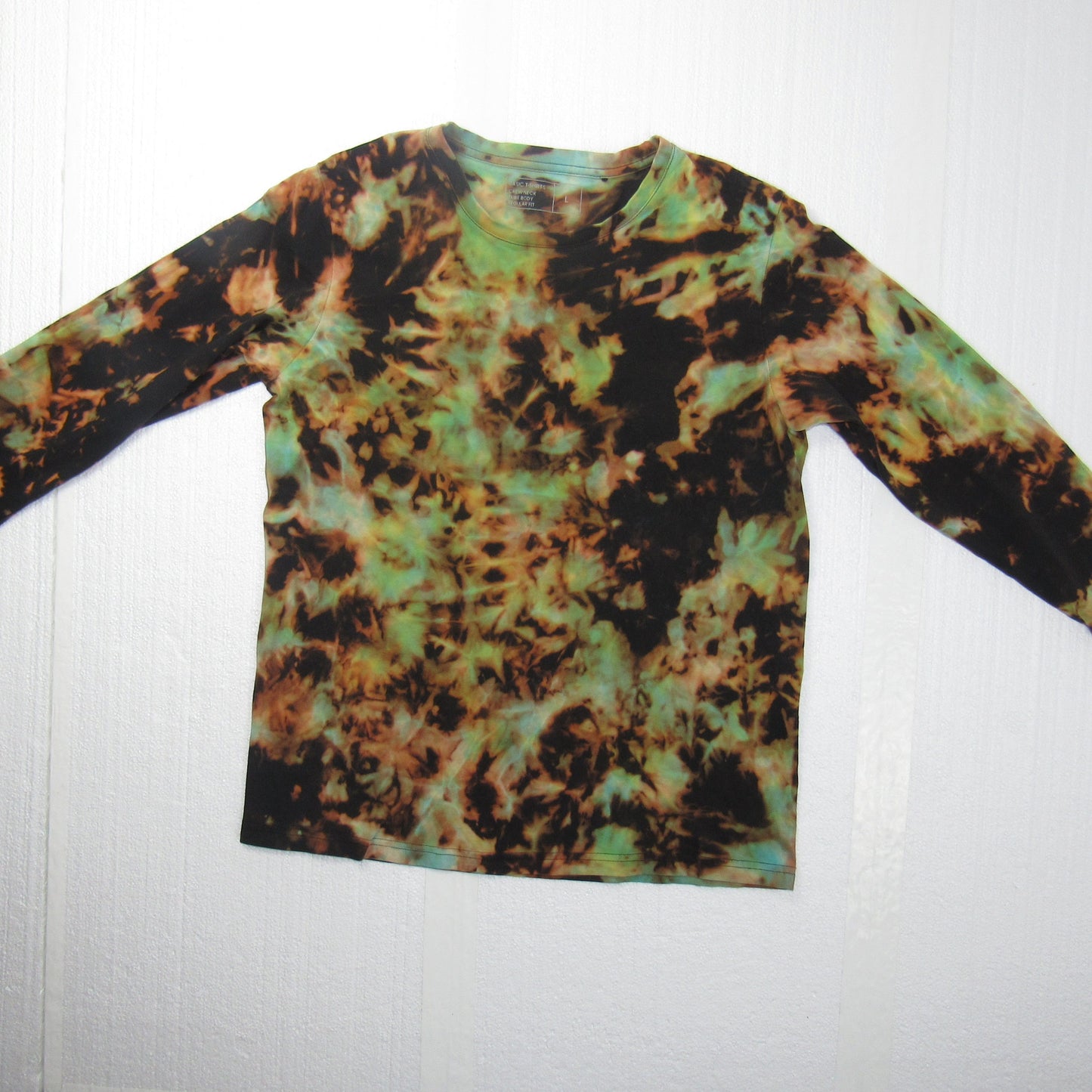 Bleached and Reverse Dyed Longsleeve Old Navy Large