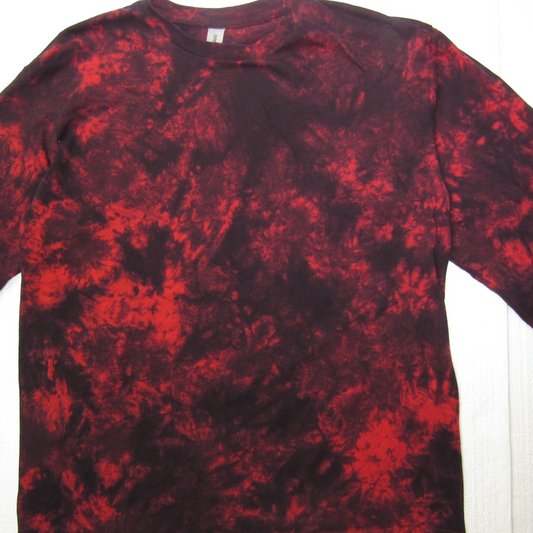 Red Black Splatter Longsleeve Large