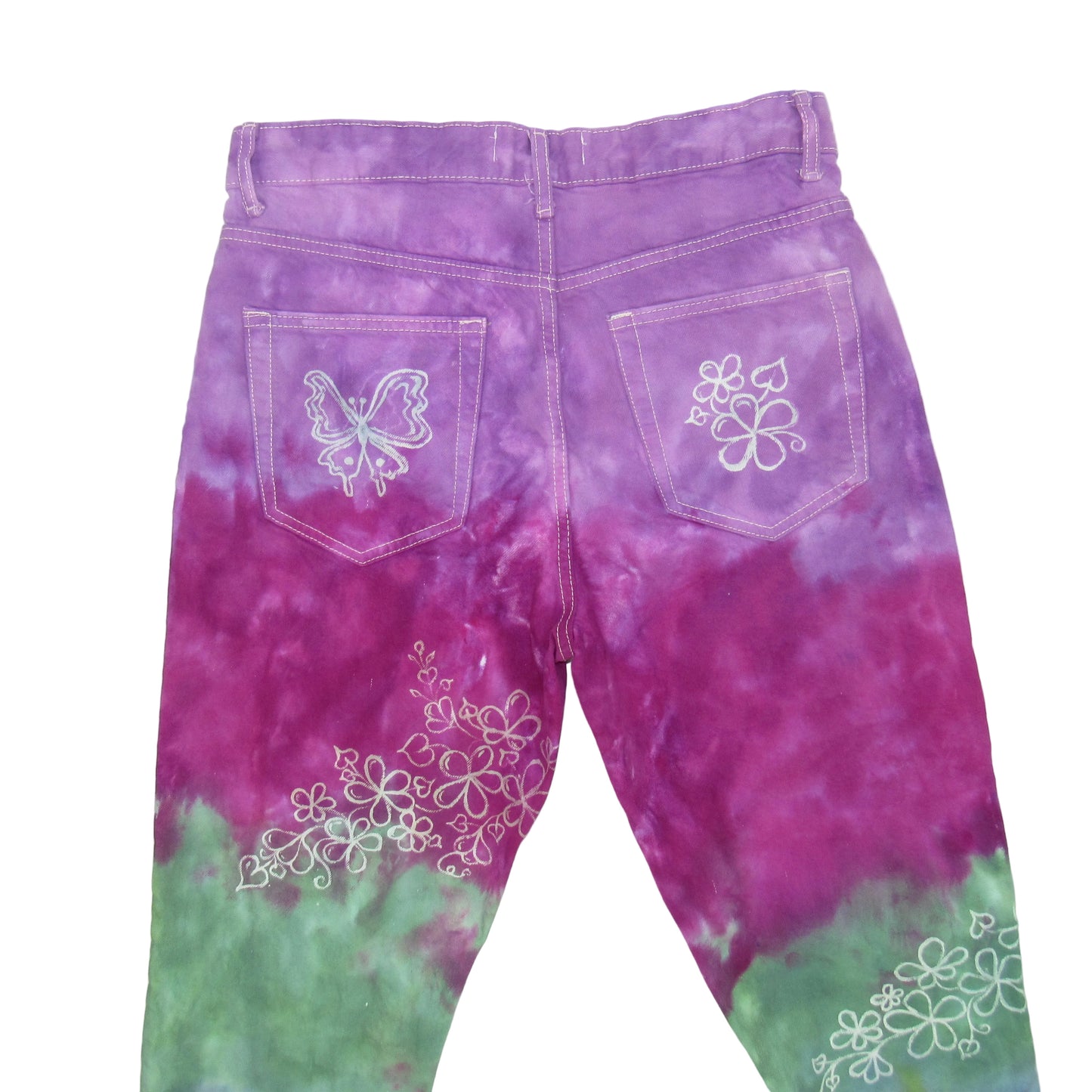 Zara Hand Painted Floral Pants Size 31