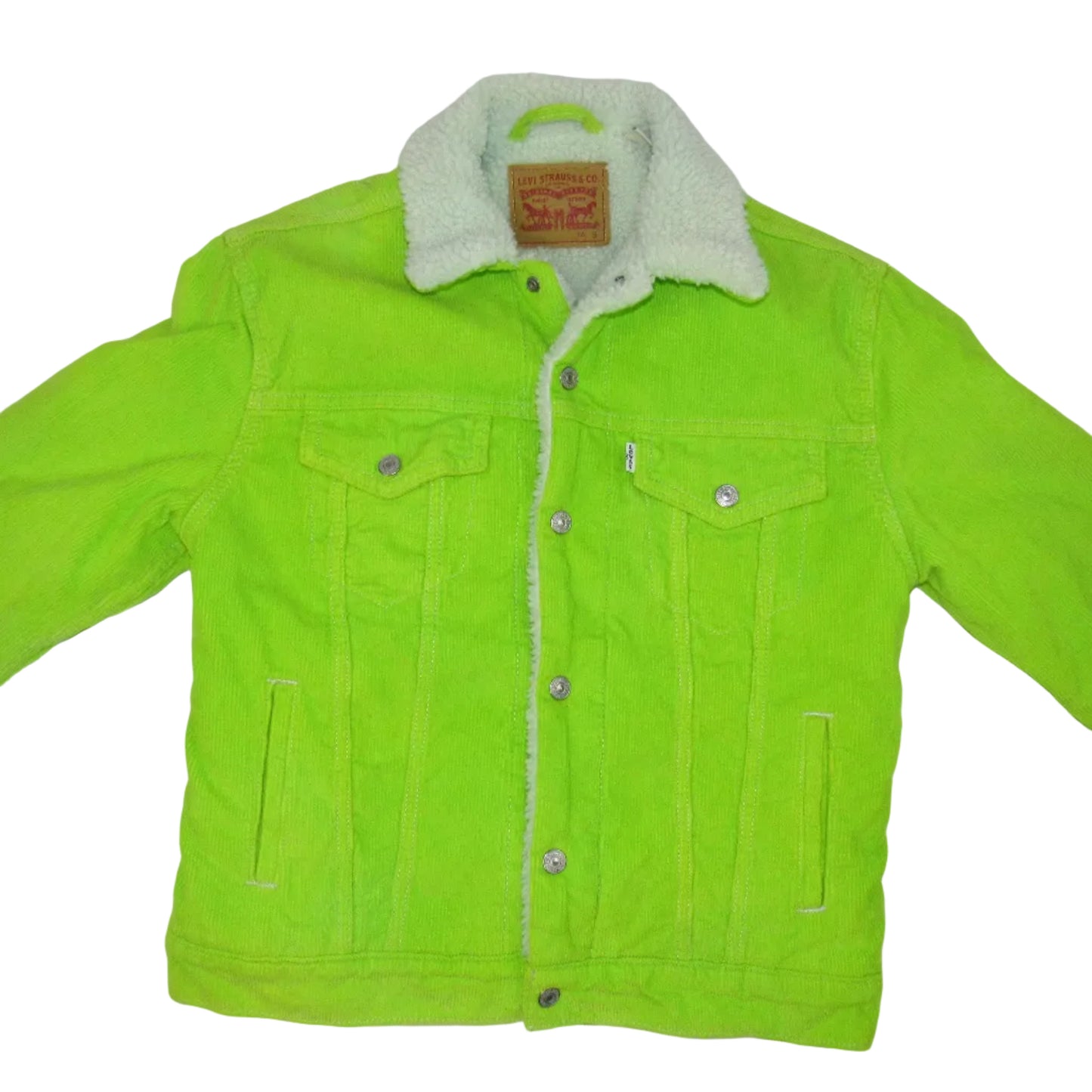 Lime Corduroy Womens Small Jacket