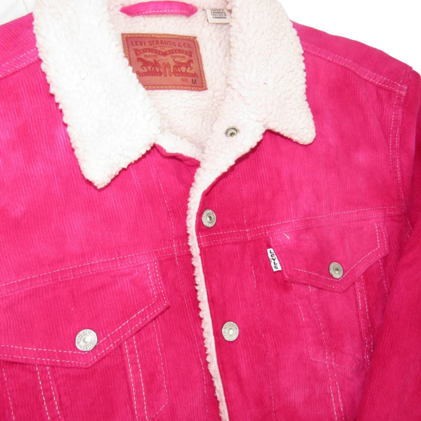 Dragon Fruit Womens Corduroy Jacket Medium