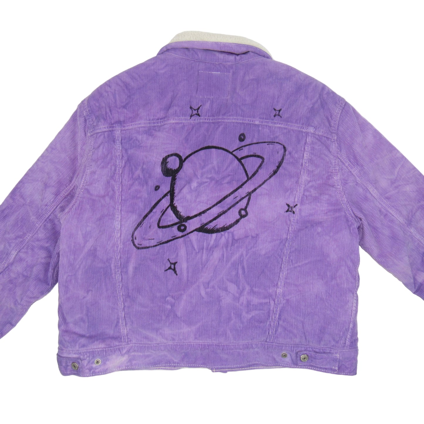 Grape Saturn Corduroy Womens Jacket XL