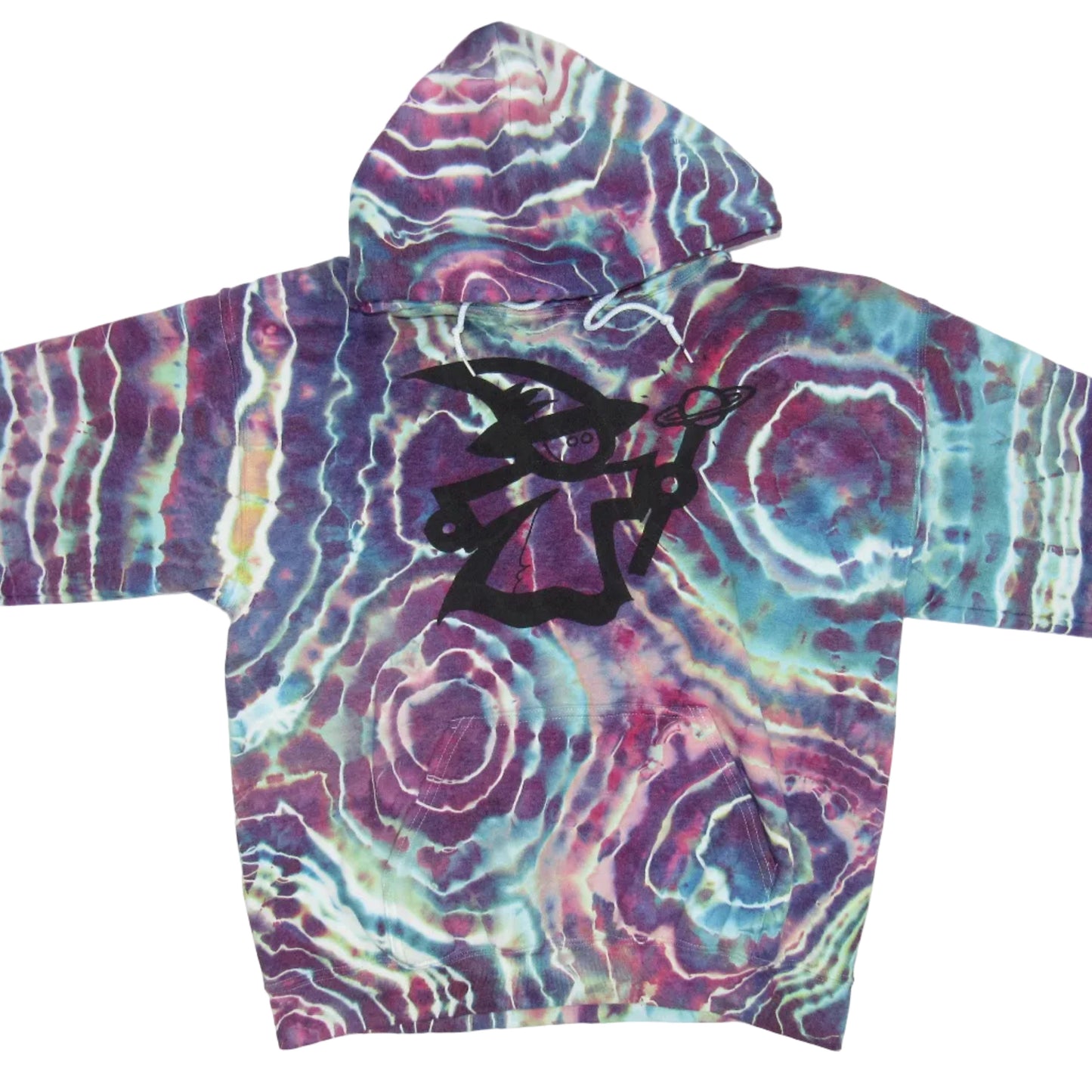 Wizard Saturn Geode Gildan Hoodie Large