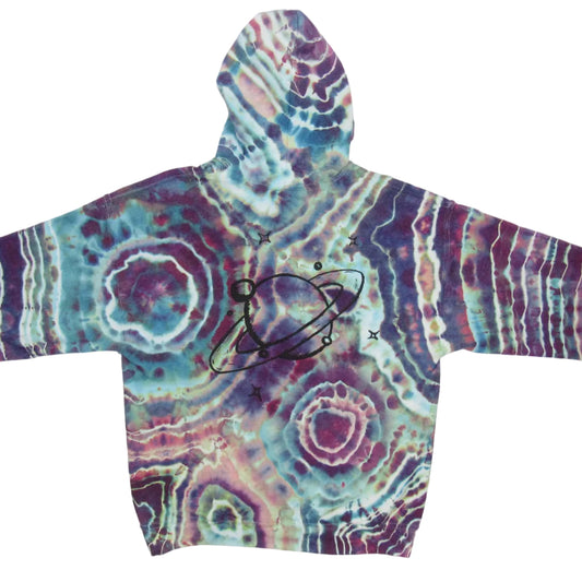 Wizard Saturn Geode Gildan Hoodie Large