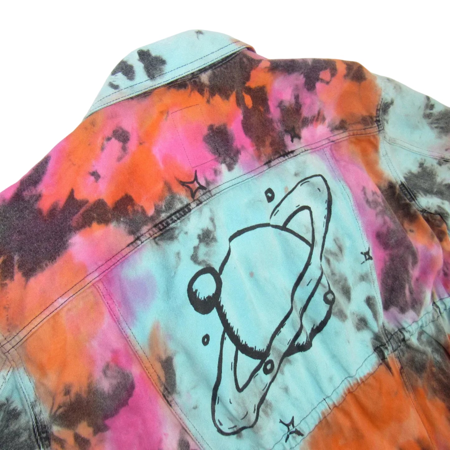 Hand Dyed Saturn Jean Jacket