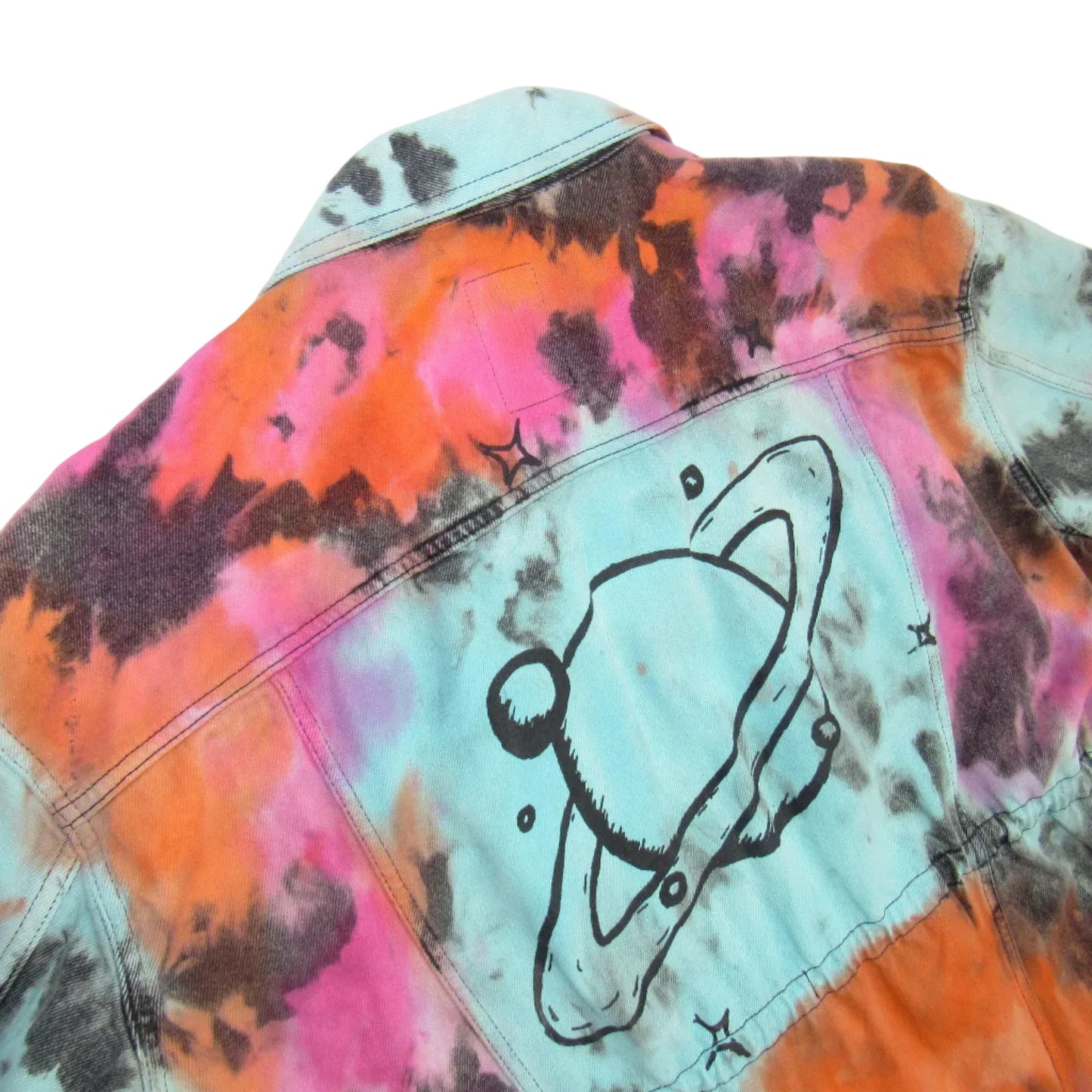 Hand Dyed Saturn Jean Jacket