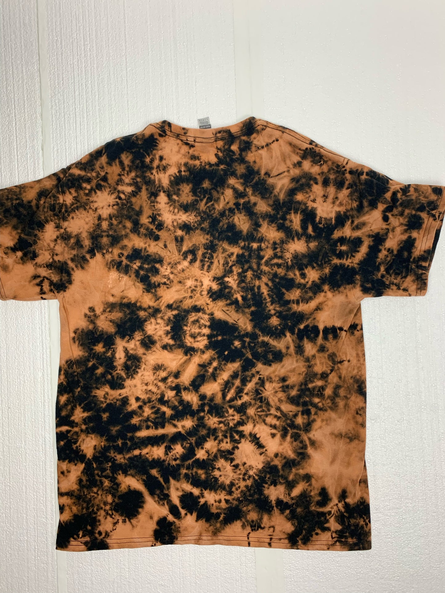 Bleached Splatter Black Tee Large