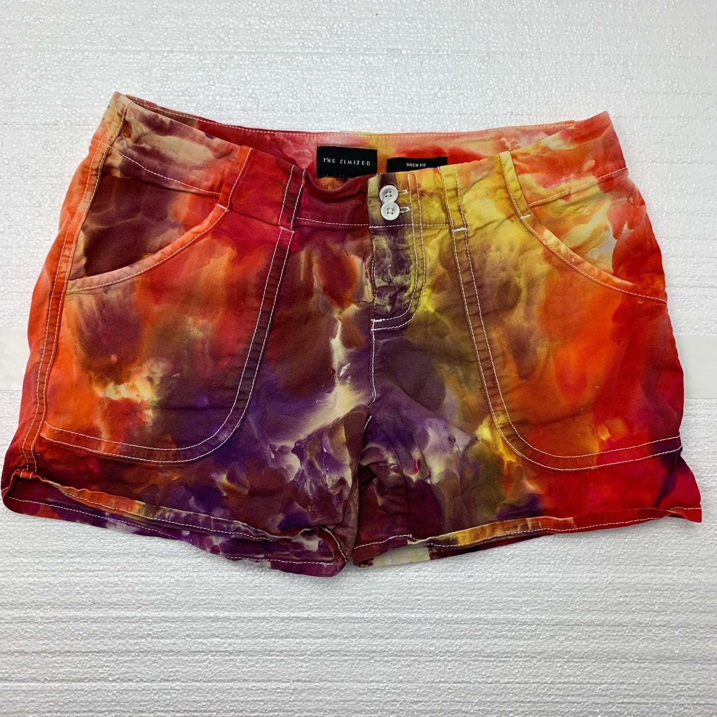 Fire Eggplant Upcycled Womens Shorts Size 4