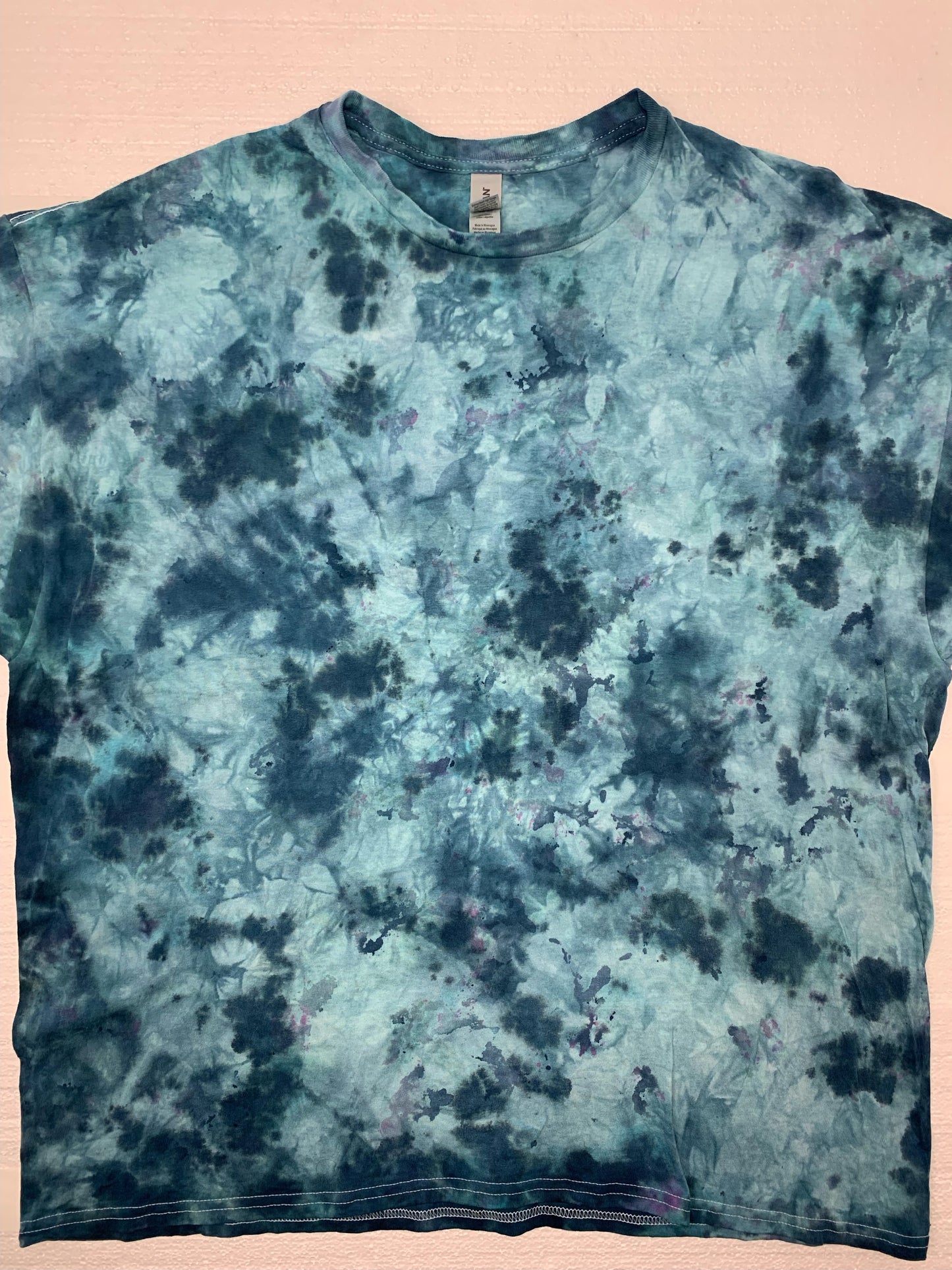 Blue Grey Hot Water Dye Tee XXL