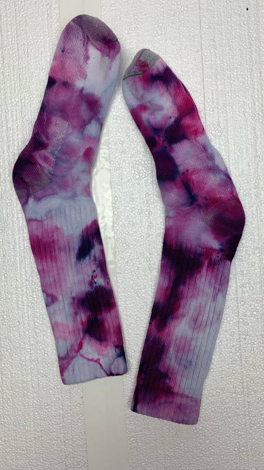 Plum Ice Dye Kirkland Tube Socks